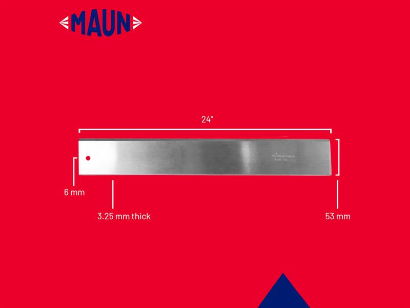 Maun Carbon Steel Straight Edge 60cm (24in) MAU170124