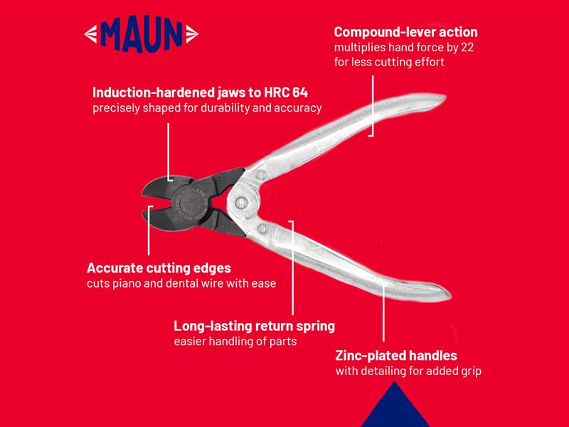 Maun Diagonal Cutting Pliers 160mm (6.1/4in) MAU2990160