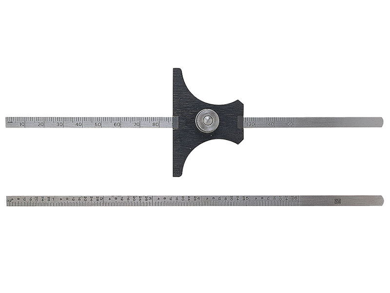 Moore & Wright Reversible Base Depth Gauge Metric/Imperial 0-6in MAW43