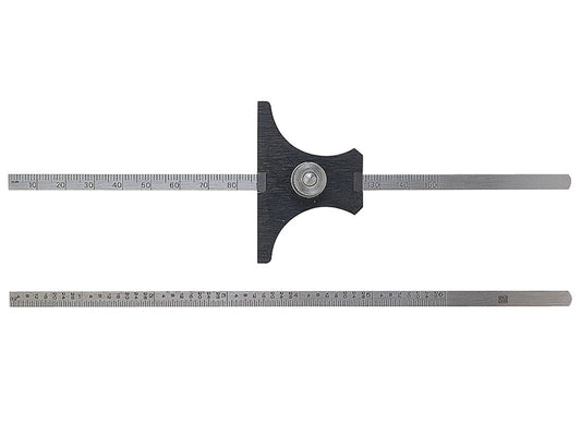 Moore & Wright Reversible Base Depth Gauge Metric/Imperial 0-6in MAW43