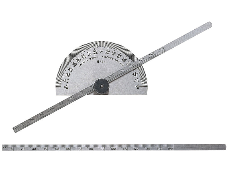 Moore & Wright Protractor Type Depth Gauge Metric/Imperial 0-6in MAW44
