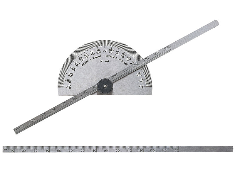 Moore & Wright Protractor Type Depth Gauge Metric 0-150mm MAW44M