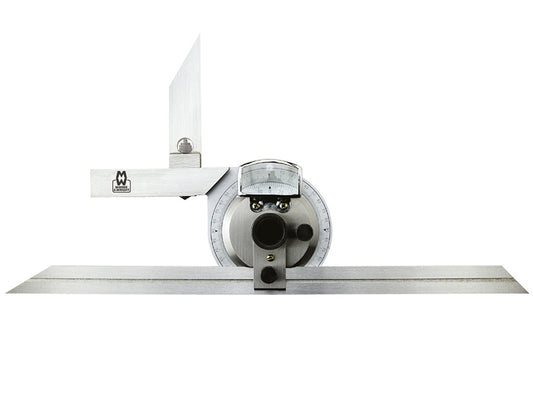 Moore & Wright MW500-01 Universal 360° Bevel Protractor with 150/300mm Blades MAW50001
