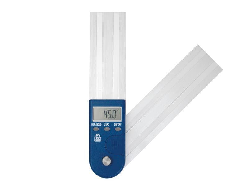 Moore & Wright Digital Protractor 100mm 4in Magnets On All Blade Edges MAW50501