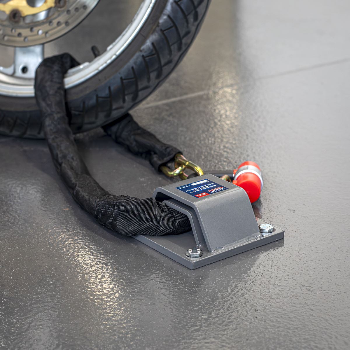 Sealey Motorcycle Ground Anchor with Twin Layer Protection Heavy Duty MCGA01D