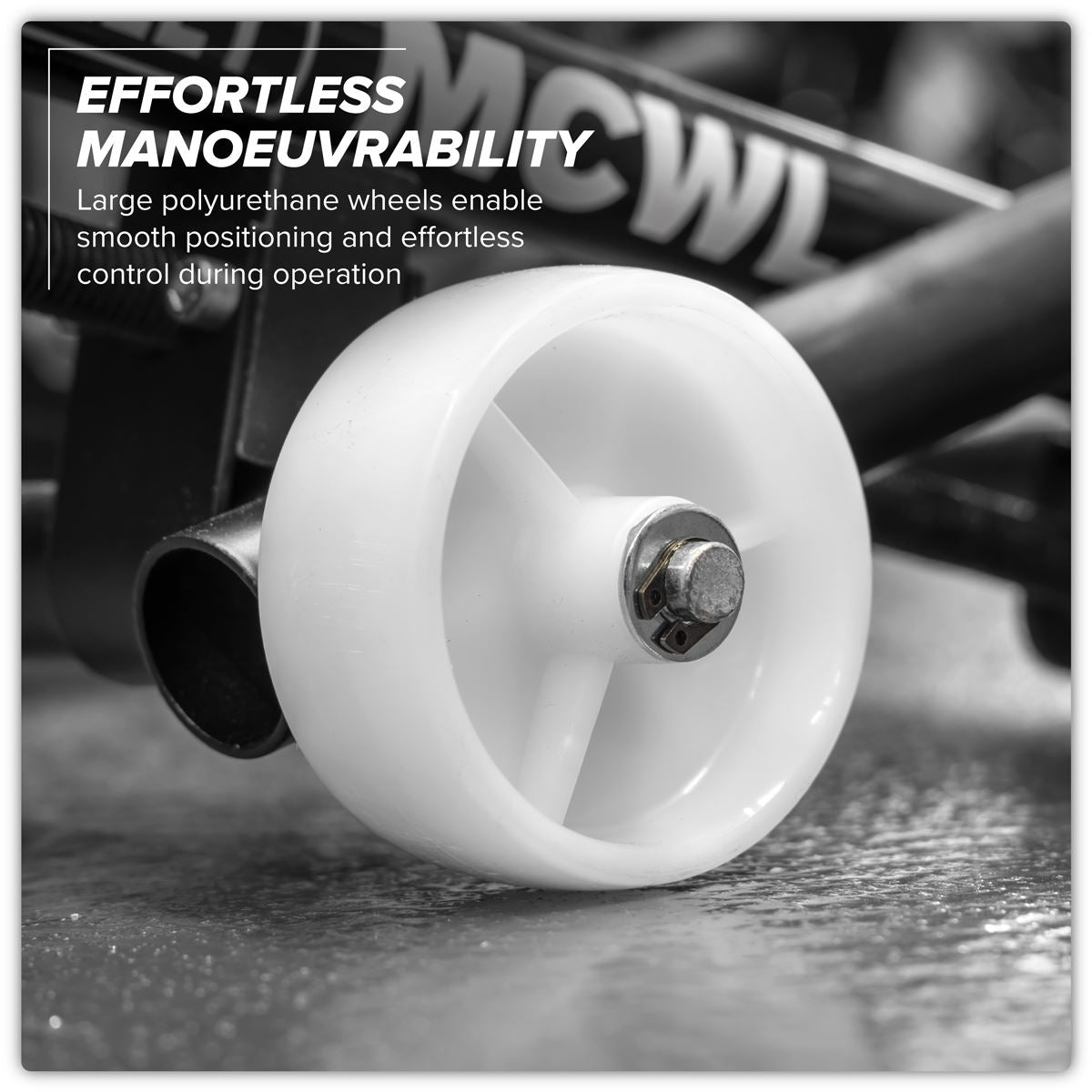 Sealey Motorcycle Wheel adjustable Support with Rollers For Axle Removal MCWL