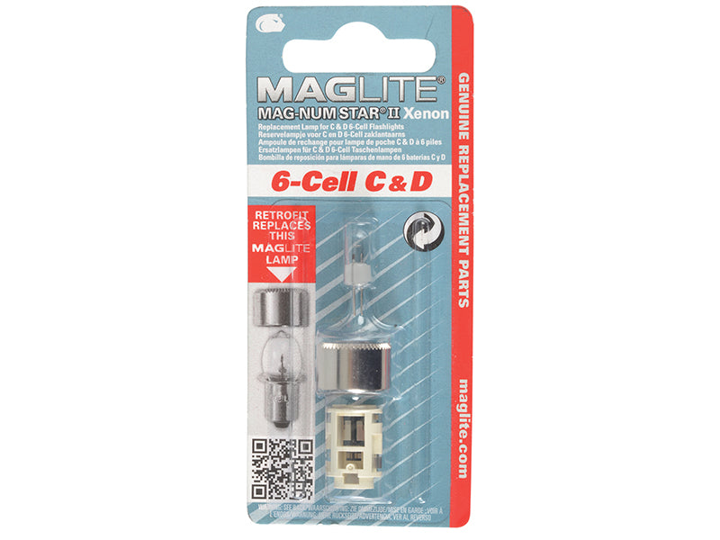 Maglite LMXA601 6 Cell MAG-NUM STAR Xenon Replacement Bulb MGLLMXA601