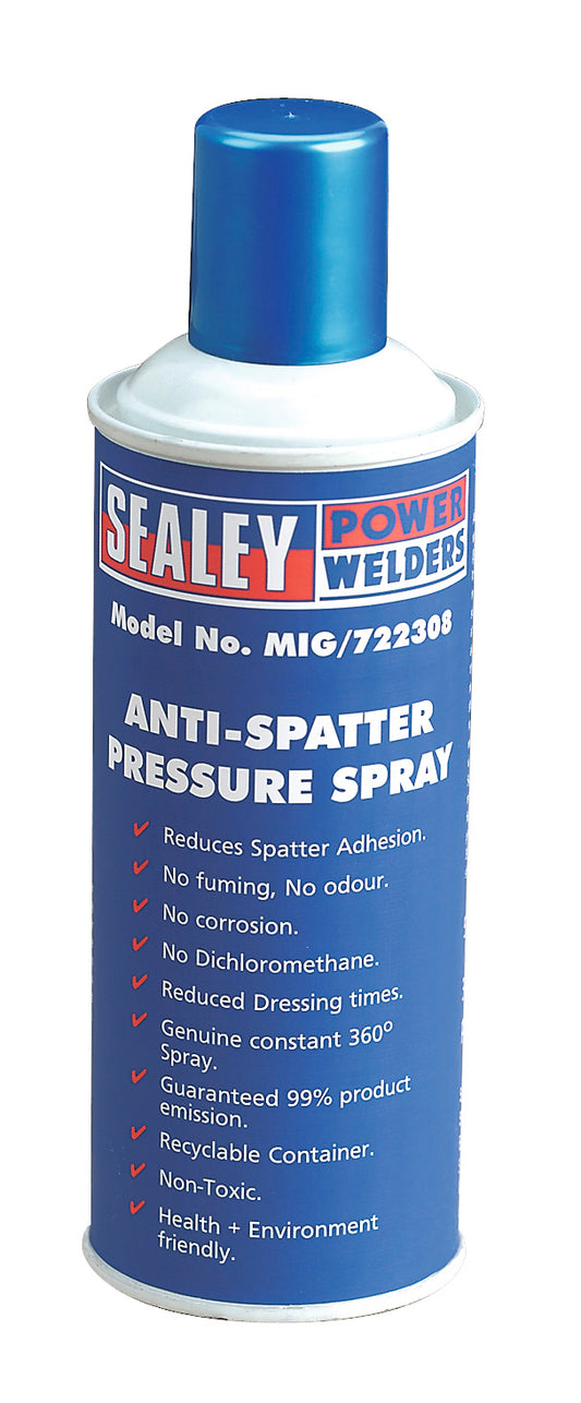Sealey Anti-Spatter Pressure Spray 300ml MIG/722308
