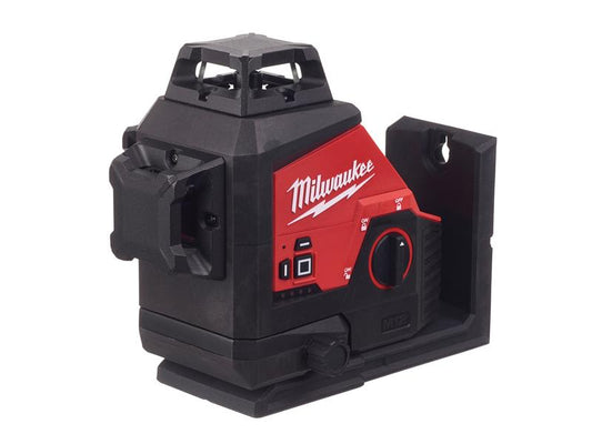 Milwaukee Power Tools M12™ 3PL-401C Green 360° 3 Plane Laser 12V 1 x 4.0Ah Li-ion MILM123PL401