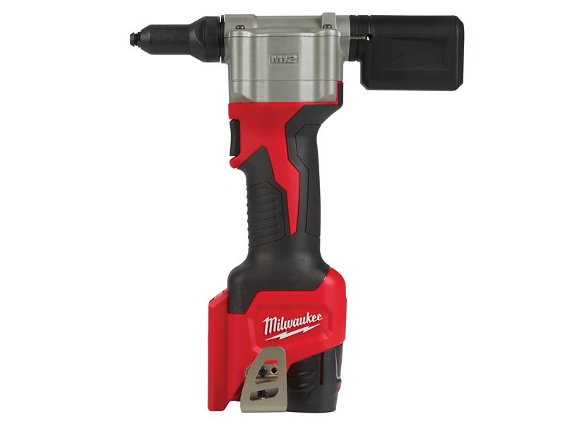 Milwaukee Power Tools M12 BPRT-201X Pop Rivet Tool Kit 12V 1 x 2.0Ah Li-ion MILM12BPRTX