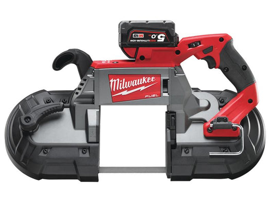 Milwaukee Power Tools M18 CBS125-502C FUEL™ Deep Cut Bandsaw 18V 2 x 5.0Ah Li-ion MILM18CBS125