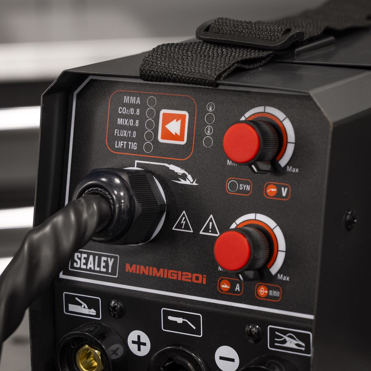 Sealey MIG TIG & MMA ARC STICK Inverter Welder 120A 230V Torch 1.4m MINIMIG120i