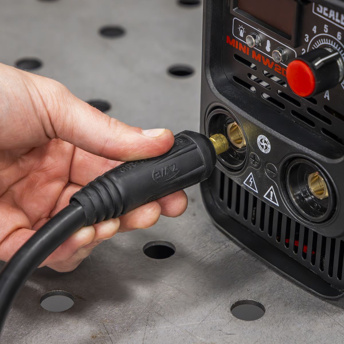 Sealey Inverter Welder 200A 230V Electrode Holder & Earth Clamp MINIMW200i