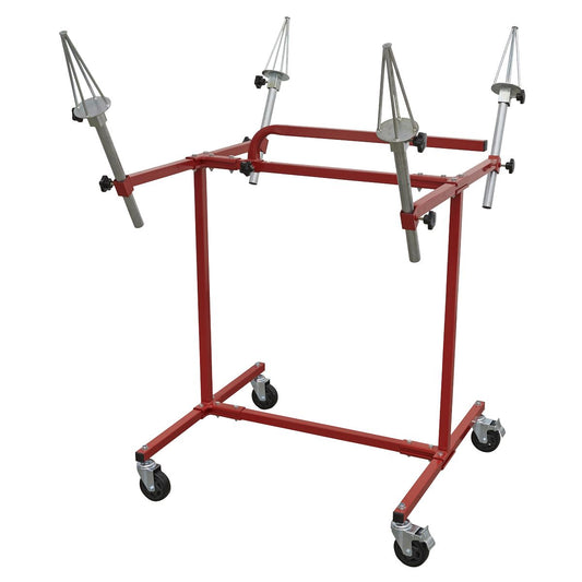 Sealey Alloy Wheel Painting/Repair Stand - 4 Wheel Capacity MK71