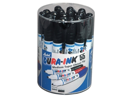 Markal DURA-INK® 55 Medium Taper Marker Black (Tub 20) MKL96078