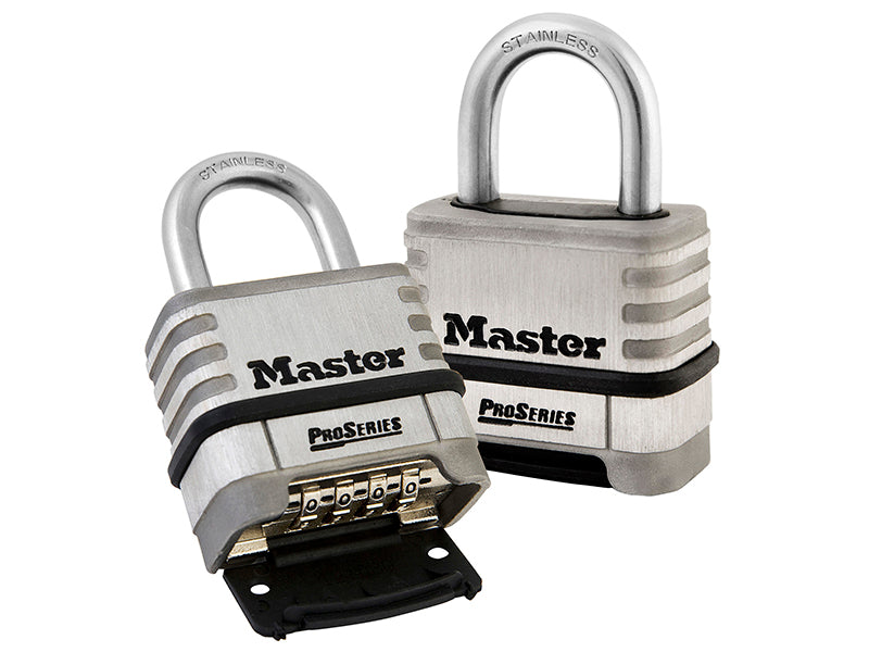 Master Lock ProSeries® Stainless Steel 4-Digit 57mm Padlock MLK1174D
