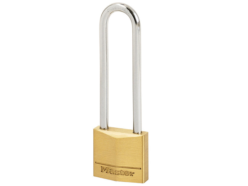 Master Lock Solid Brass 30mm Padlock 4-Pin - 64mm Shackle MLK130LJ