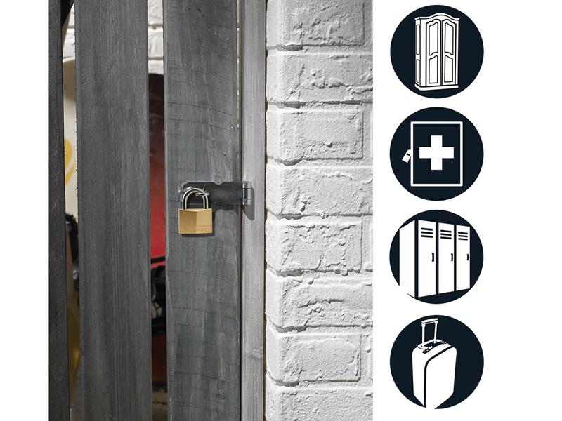 Master Lock Solid Brass 50mm Padlock 5-Pin - Keyed Alike x 2 MLK150T