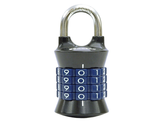 Master Lock Tower 4-Digit 37mm Padlock Grey MLK1535GRY