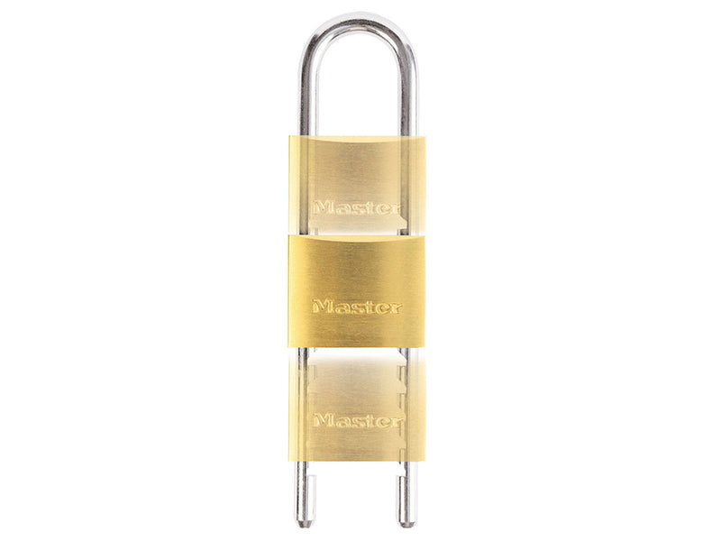 Master Lock Solid Brass 50mm Padlock with Adjustable Shackle MLK1950