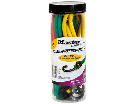 Master Lock Bungee Jar 6 Pieces MLK3040E