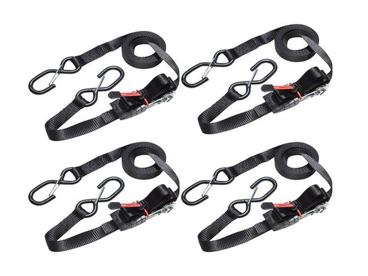 Master Lock Ratchet Tie-Down S-Hooks 4.25m 4 Piece MLK3056E