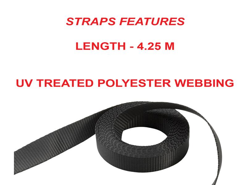 Master Lock Ratchet Tie-Down S-Hooks 4.25m 4 Piece MLK3056E