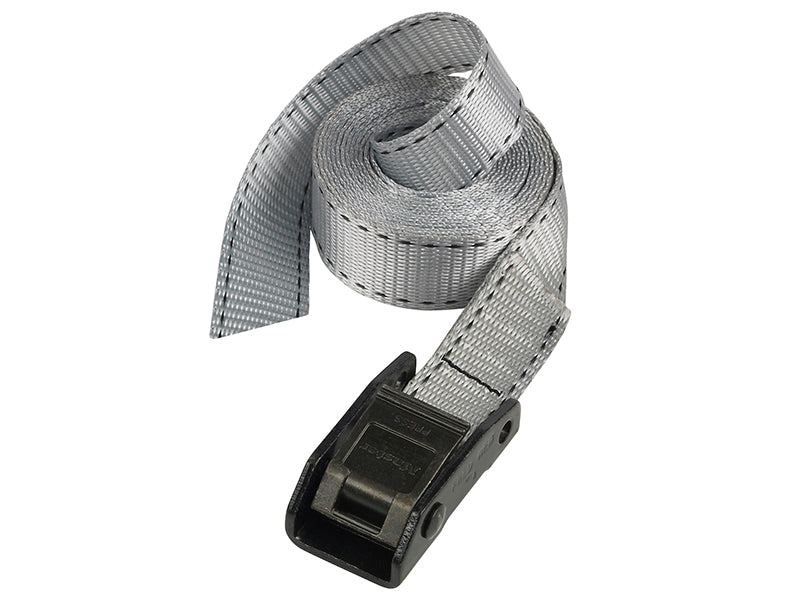 Master Lock Lashing Strap with Metal Buckle, Grey 5m 150kg (Single) MLK3112E