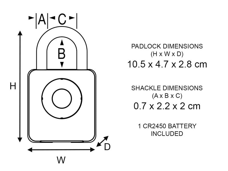 Master Lock MLK4400E 4400 Indoor Bluetooth Padlock