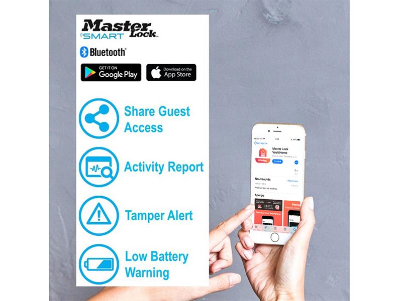 Master Lock MLK4400E 4400 Indoor Bluetooth Padlock