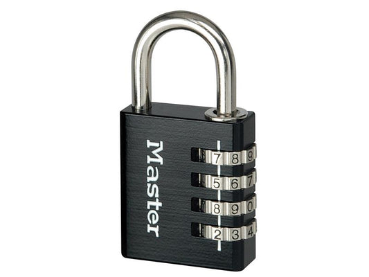 Master Lock Black Finish 40mm 4-Digit Combination Padlock MLK7640BLK