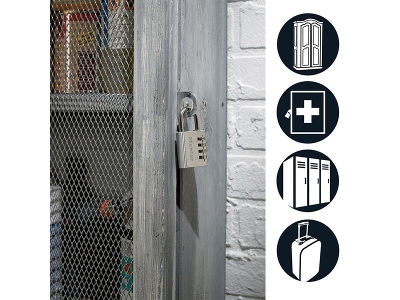 Master Lock Aluminium 40mm 4-Digit Combination Padlock MLK7640