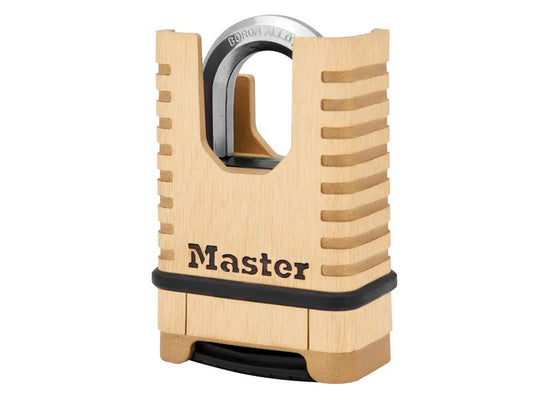 Master Lock Excell™ Closed Shackle Brass Combination 58mm Padlock MLKM1177ECC