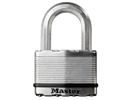 Master Lock Excell™ Laminated Steel 50mm Padlock 4-Pin - 25mm Shackle MLKM5