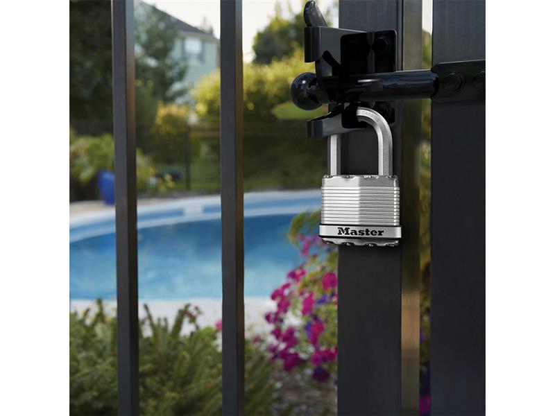 Master Lock Excell™ Laminated Steel 50mm Padlock 4-Pin - 25mm Shackle MLKM5