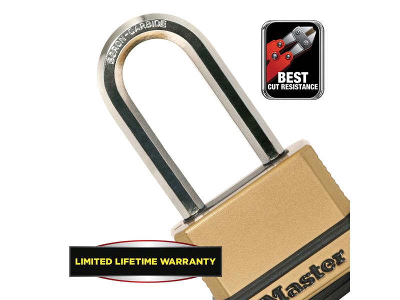 Master Lock Excell™ 4-Digit Combination 50mm Padlock - 51mm Shackle MLKM175LH