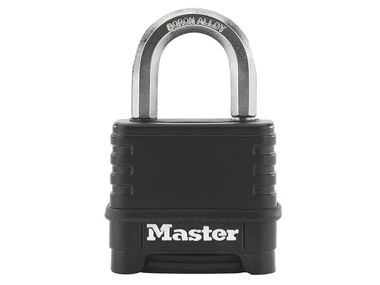 Master Lock Excell™ 4-Digit Black Finish Combination 50mm Padlock MLKM178