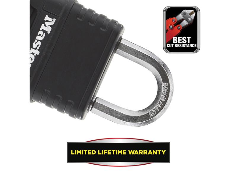 Master Lock Excell™ 4-Digit Black Finish Combination 50mm Padlock MLKM178