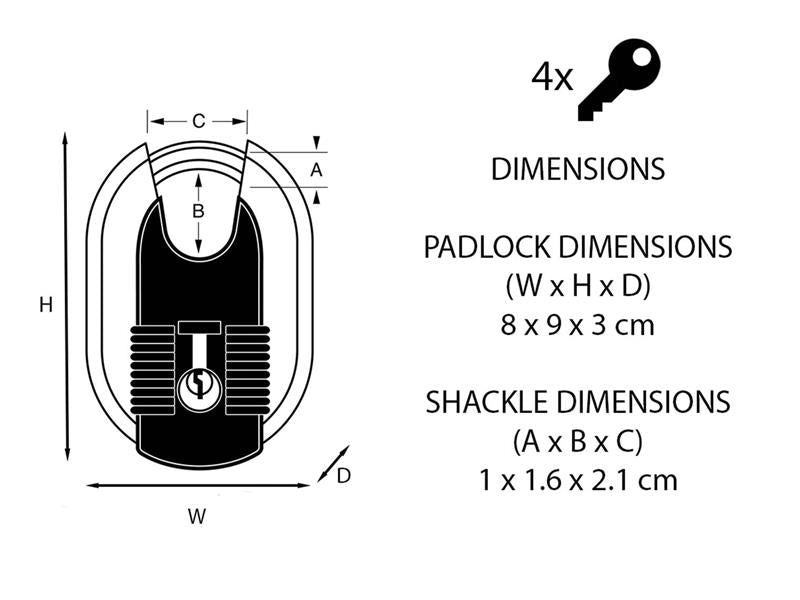 Master Lock Excell™ Titanium Reinforced 60mm Padlock MLKM187