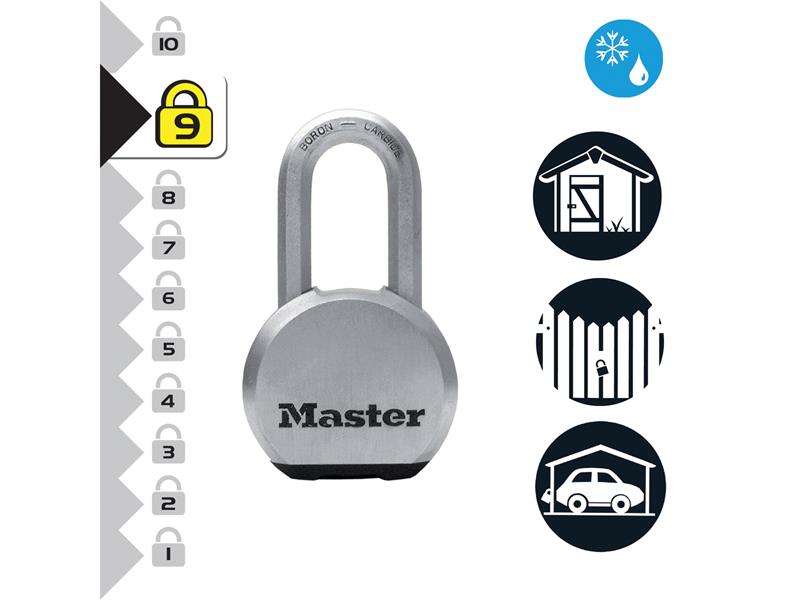 Master Lock Excell™ Chrome Plated 54mm Padlock MLKM830LH