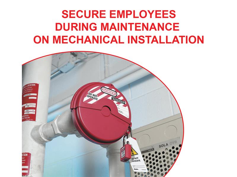 Master Lock Lockout Padlock – 38mm Body & 6mm Hardened Steel Shackle MLKS410RED