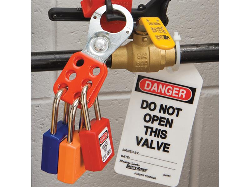 Master Lock Lockout Padlock – 38mm Body & 6mm Hardened Steel Shackle MLKS410RED