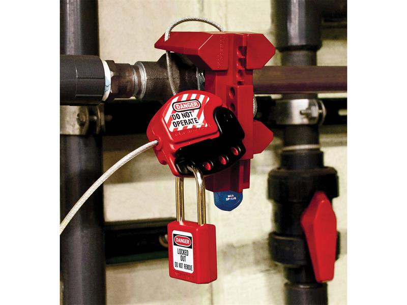 Master Lock Lockout Padlock – 38mm Body & 6mm Hardened Steel Shackle MLKS410RED