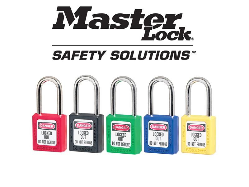 Master Lock Lockout Padlock – 38mm Body & 6mm Hardened Steel Shackle MLKS410RED