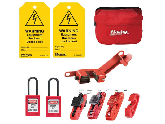 Master Lock Electrical Lockout Kit 9 Piece MLKSELECKIT2