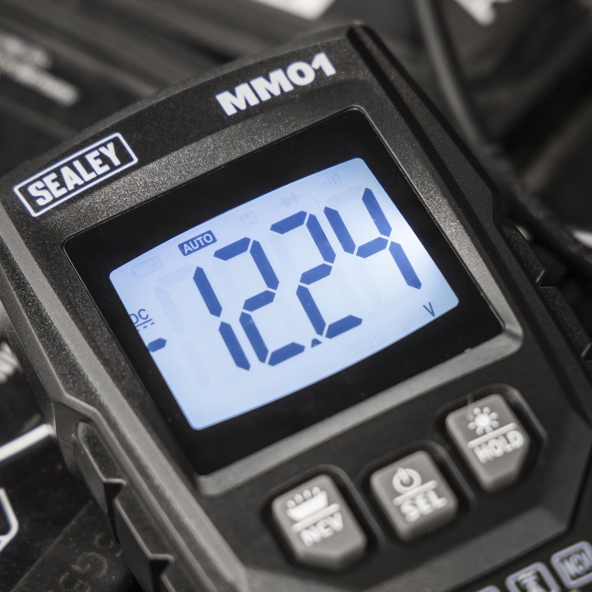 Sealey Auto-Ranging Digital Multimeter 6 Function Data Hold Auto Power Off MM01