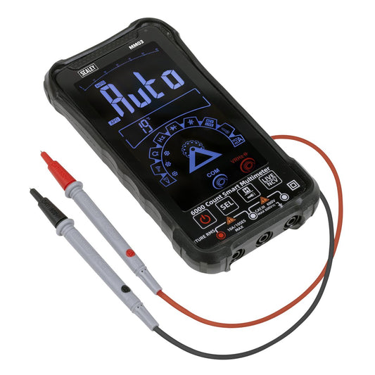 Sealey Touchscreen Auto Ranging Digital Smart Multimeter 10 Function MM03
