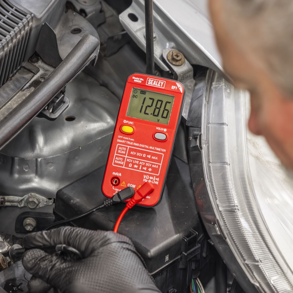 Sealey 13 Function Professional Smart Auto Scanning Digital Multimeter LCD MM22