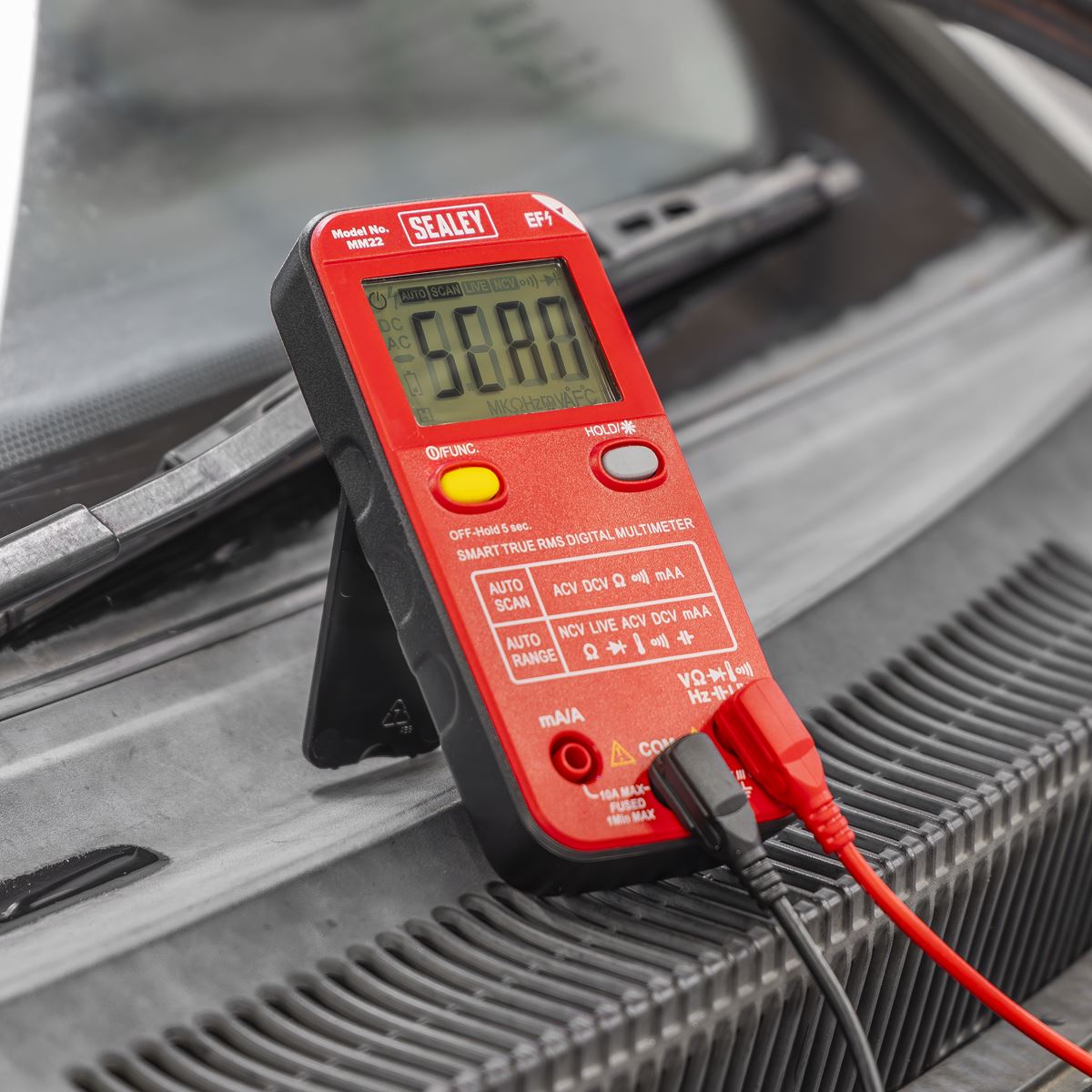 Sealey 13 Function Professional Smart Auto Scanning Digital Multimeter LCD MM22