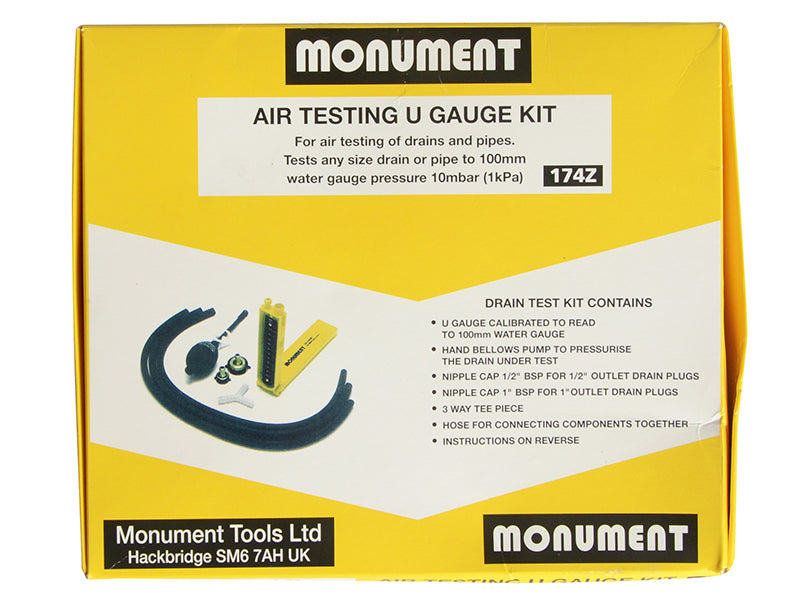 Monument 174Z Air Testing U-Gauge Kit MON174